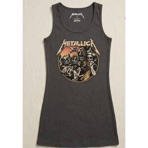Metallica The Four Horsemen Ribbed Tank Top NIB Size L Golden Goods Brand New